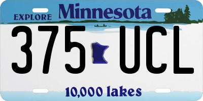 MN license plate 375UCL