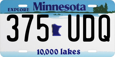 MN license plate 375UDQ