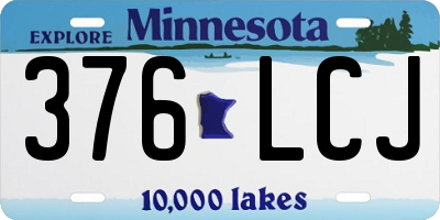 MN license plate 376LCJ