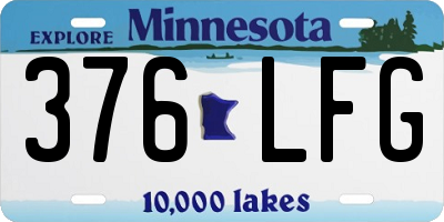 MN license plate 376LFG