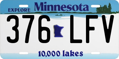 MN license plate 376LFV
