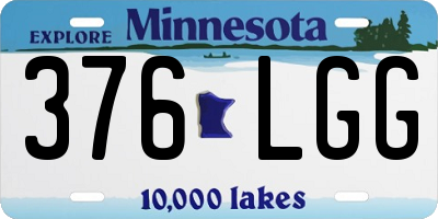 MN license plate 376LGG