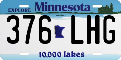 MN license plate 376LHG
