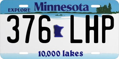 MN license plate 376LHP