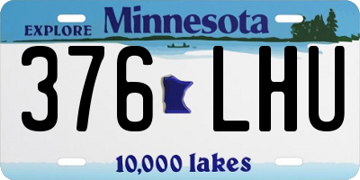 MN license plate 376LHU