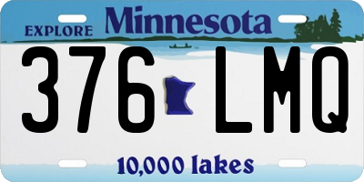 MN license plate 376LMQ