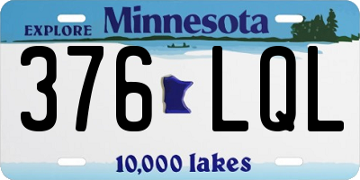 MN license plate 376LQL