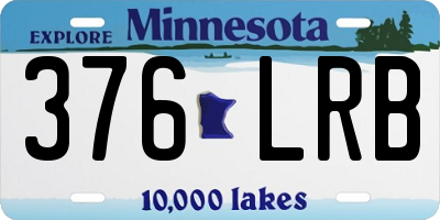 MN license plate 376LRB