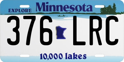 MN license plate 376LRC