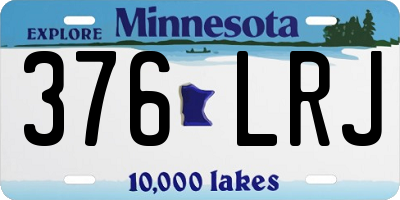 MN license plate 376LRJ