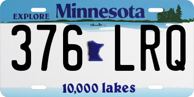 MN license plate 376LRQ