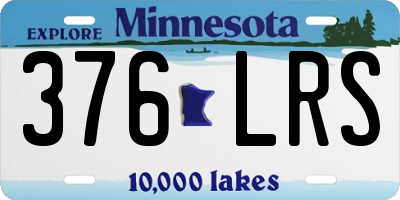 MN license plate 376LRS