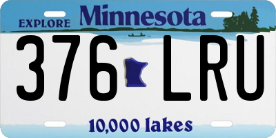 MN license plate 376LRU