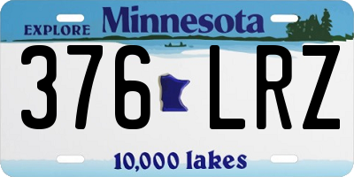 MN license plate 376LRZ