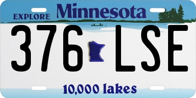 MN license plate 376LSE