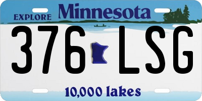 MN license plate 376LSG