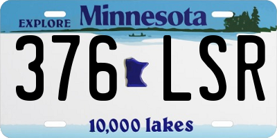 MN license plate 376LSR