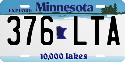 MN license plate 376LTA