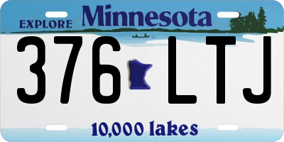 MN license plate 376LTJ