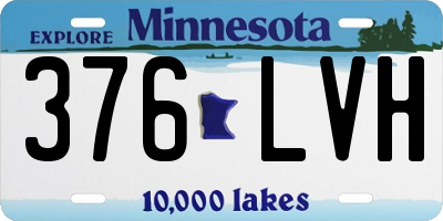 MN license plate 376LVH