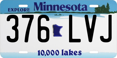 MN license plate 376LVJ