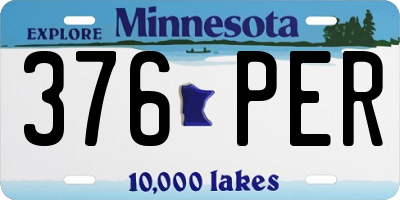 MN license plate 376PER