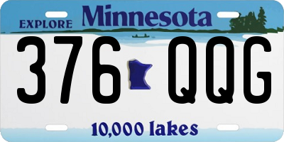 MN license plate 376QQG