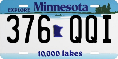 MN license plate 376QQI
