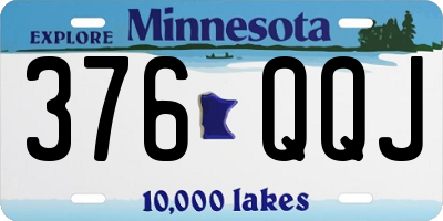 MN license plate 376QQJ