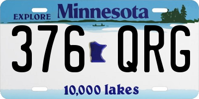 MN license plate 376QRG