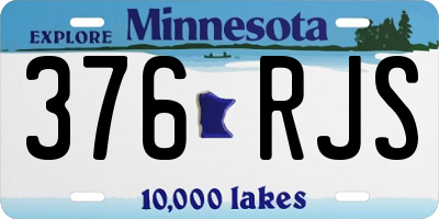 MN license plate 376RJS