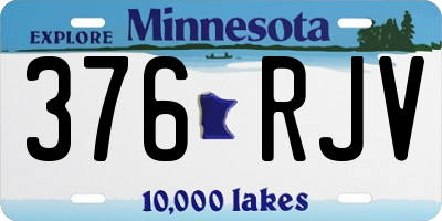 MN license plate 376RJV