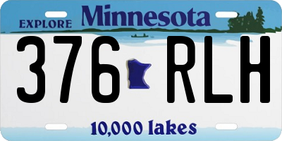 MN license plate 376RLH