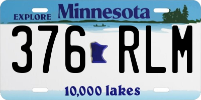 MN license plate 376RLM