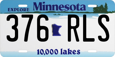 MN license plate 376RLS