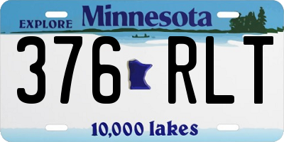 MN license plate 376RLT