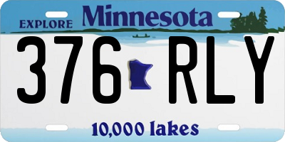 MN license plate 376RLY