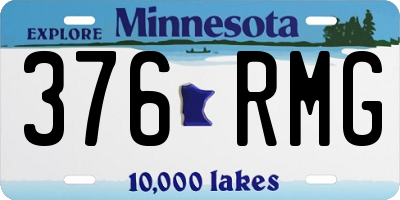 MN license plate 376RMG