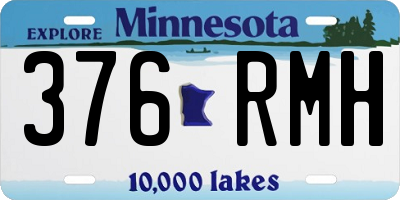 MN license plate 376RMH