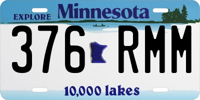 MN license plate 376RMM