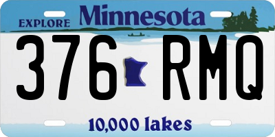 MN license plate 376RMQ