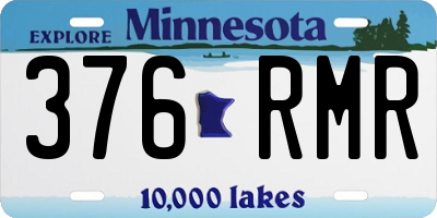 MN license plate 376RMR
