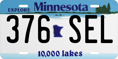 MN license plate 376SEL