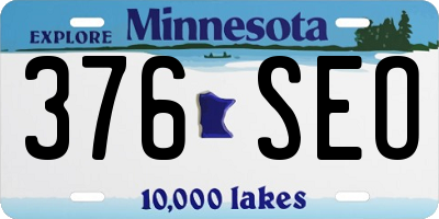 MN license plate 376SEO