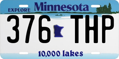MN license plate 376THP