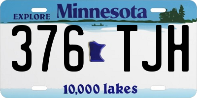 MN license plate 376TJH