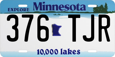 MN license plate 376TJR