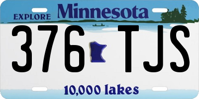 MN license plate 376TJS