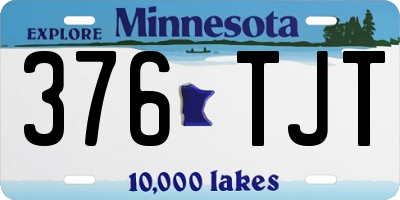 MN license plate 376TJT