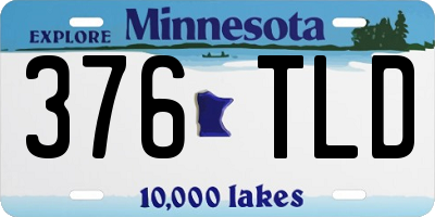 MN license plate 376TLD